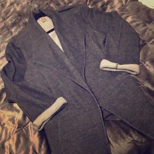Cute grey/black comfy blazer